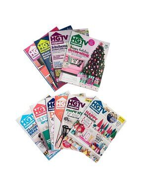 HGTV Magazine Lot 10 2016-2017 Issues Nov Dec ‘16 ‘17 Home Garden Design Decor